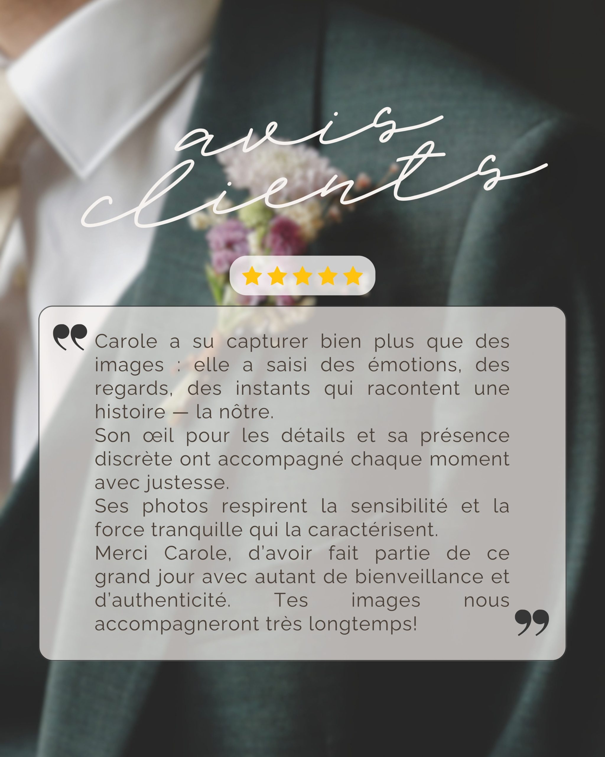 AVIS GOOGLE PHOTOGRAPHE NANTES 